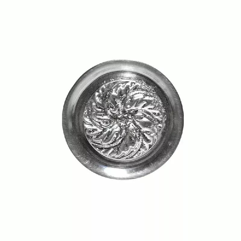 1 1/4 Inch Solid Brass Round Victorian Cabinet & Furniture Knob