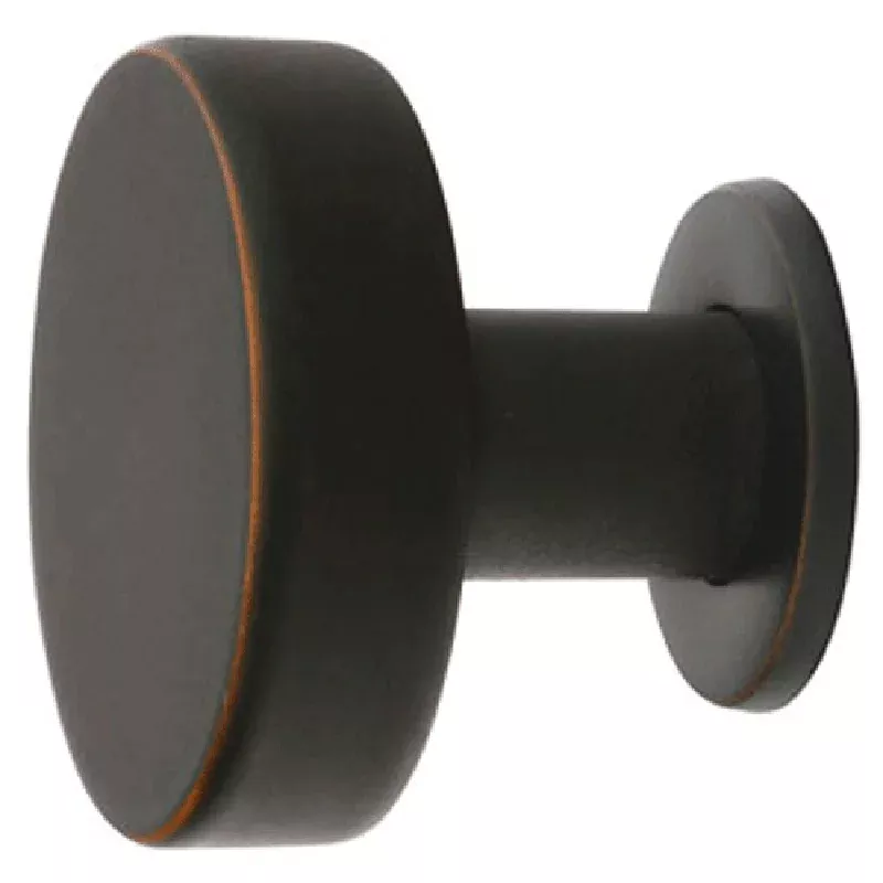 1 3/4 Inch Round Solid Brass Cadet Cabinet & Furniture Knob