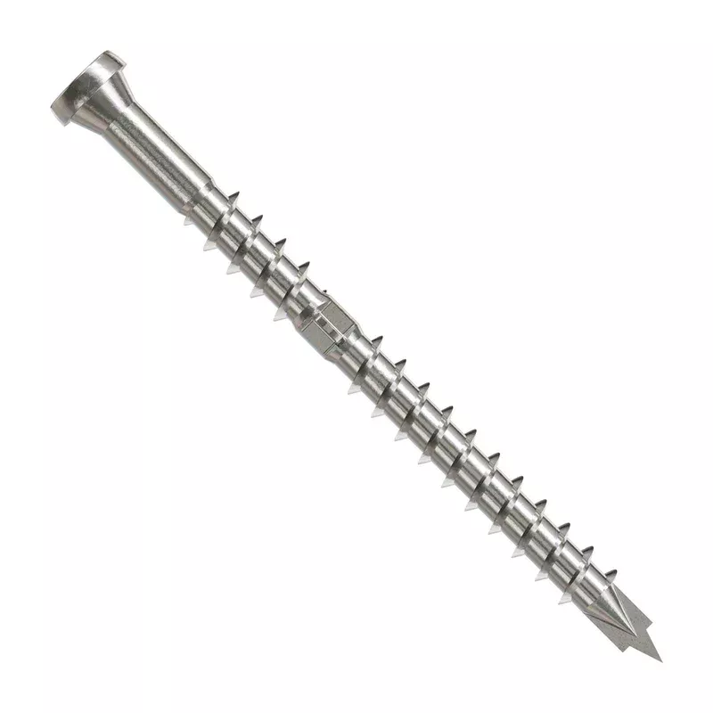 #10 x 2-1/2″ Simpson Strong-Tie DHPD #2 Square Compact Head Hardwood (Ipe) Deck Screw – 305 Stainless Steel Pkg. 1000