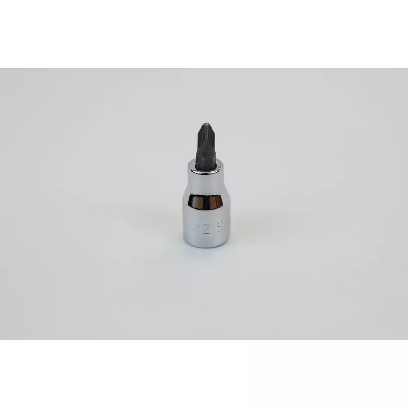 #2 3/8″ Drive Phillips Screwdriver Chrome Bit Socket