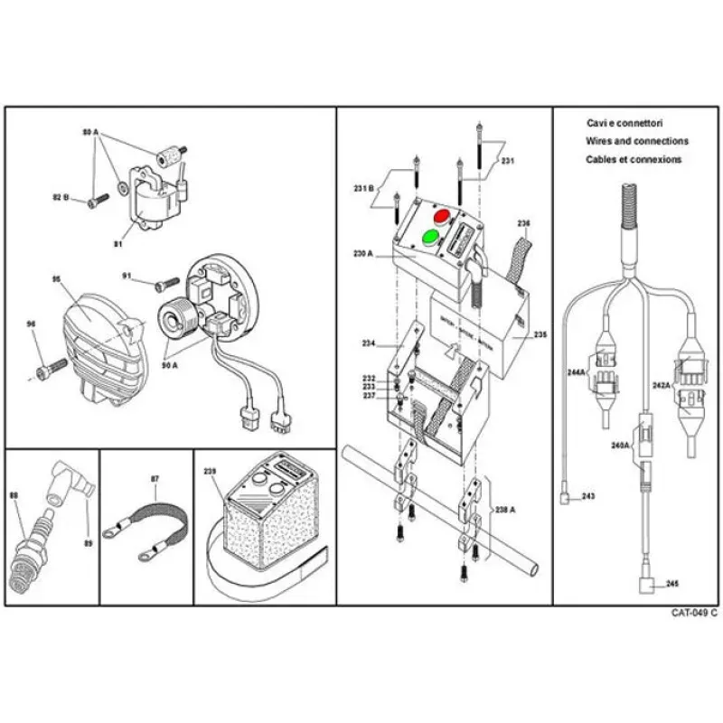 (240A) IA-A-60919-C IAME 07 Leopard Starter Connection Complete