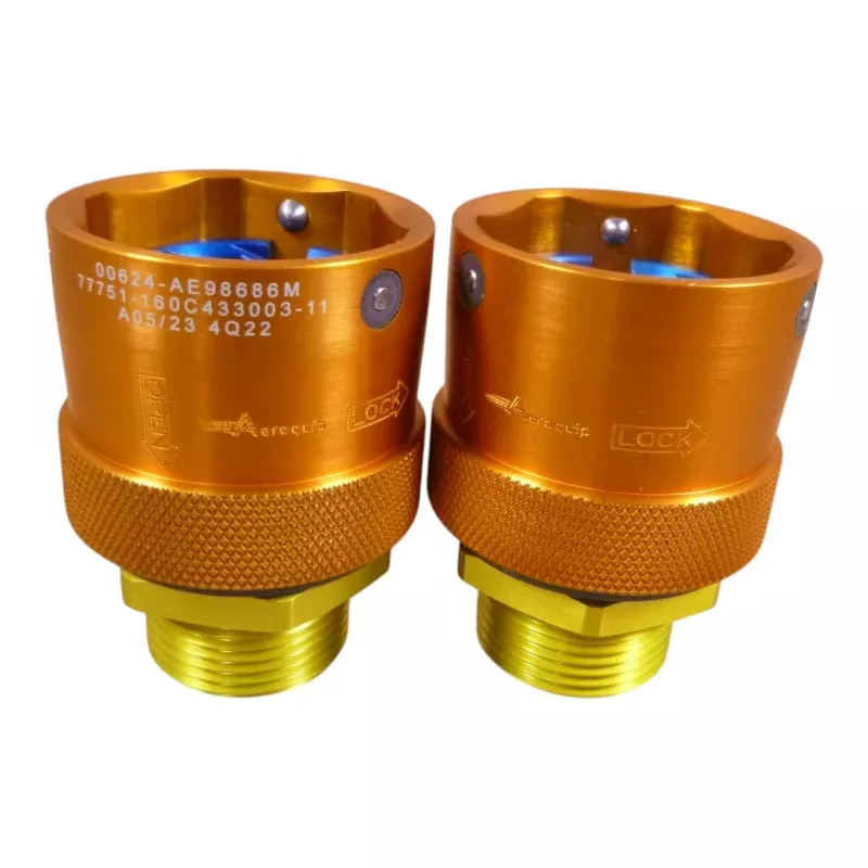 (2x) Eaton Aeroquip AE98686M Quick Disconnect Coupling Half , 4730-01-047-1975