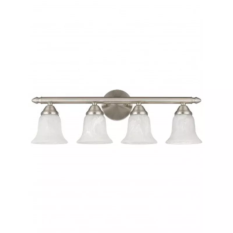 4 Light Brushed Nickel Bath Light