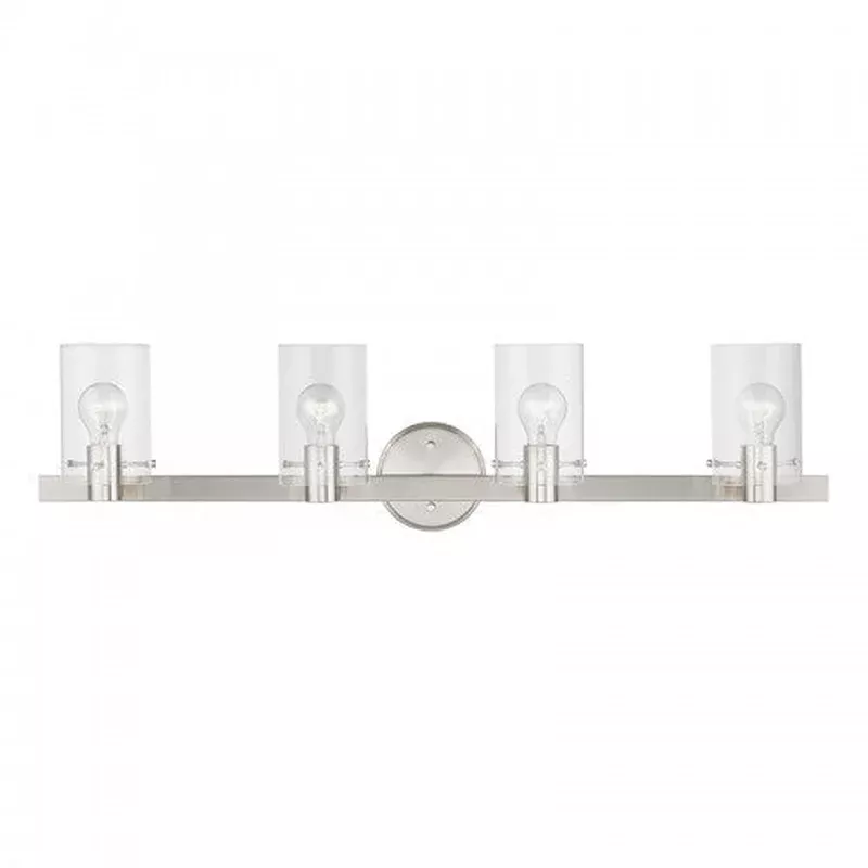 4 Light Brushed Nickel Vanity Sconce