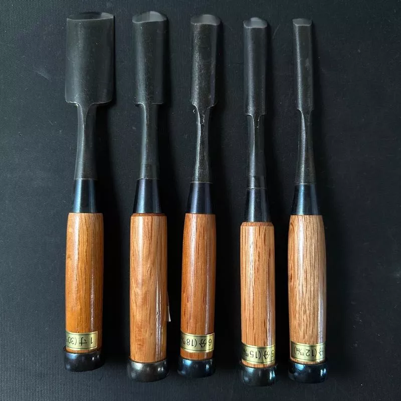#U1Uchi maru chisels 5-piece set with white steel5