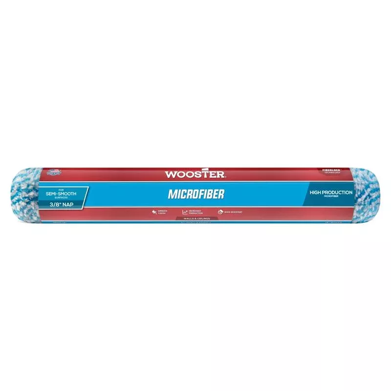 Wooster Microfiber 18 in. W X 3/8 in. Paint Roller Cover 1 pk
