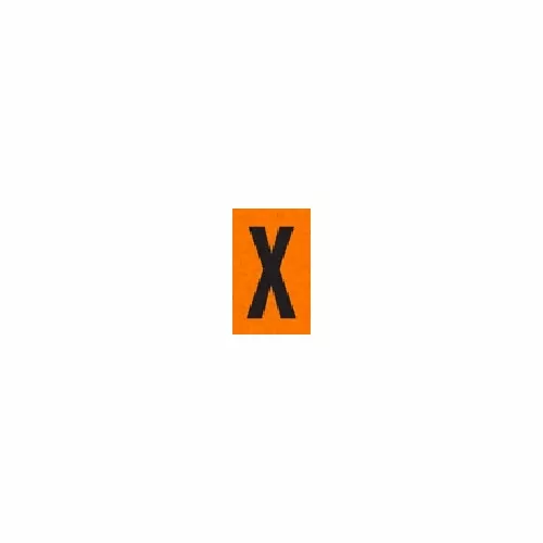 XBLACK ON ORANGE REFLECTIVE 1 X 1.5 PACK OF 25 PT-RD-O-X-BLK/ORG