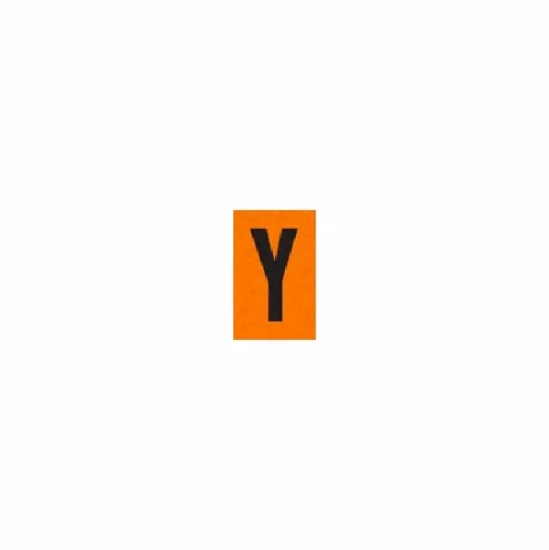 YBLACK ON ORANGE REFLECTIVE 1 X 1.5 PACK OF 25 PT-RD-O-Y-BLK/ORG