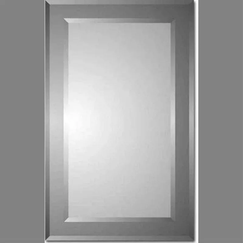 Zaca 41-2-26-00 Polaris Beveled Rectangle on Beveled Smoke Tint Cabinet