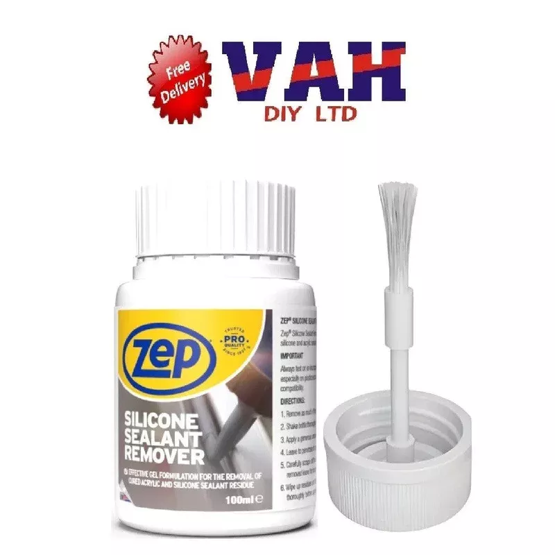 Zep Silicone Sealant Remover 100ml Silicone Remover for Removing Bathroom wi…