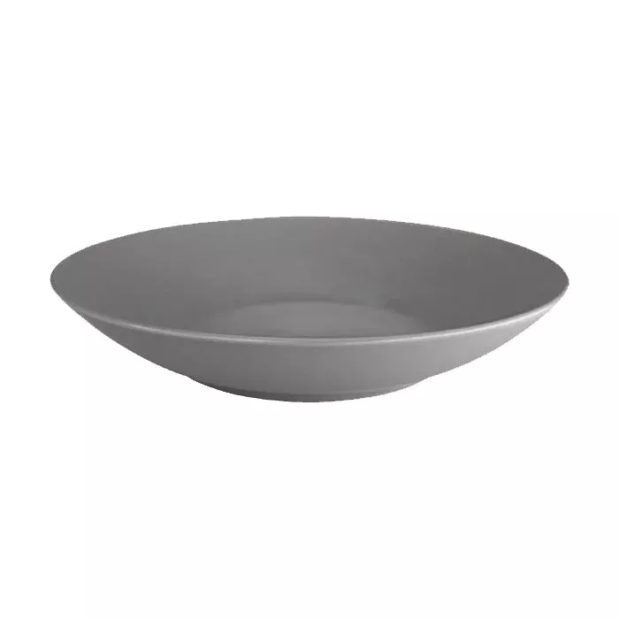Ziena 020370 Stoneware Deep Coupe Plate, Gris Azul, 18 oz., Case of 12
