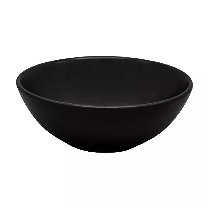 Ziena 020390 Stoneware Bowl, Ebony, 11.2 oz., Case of 12