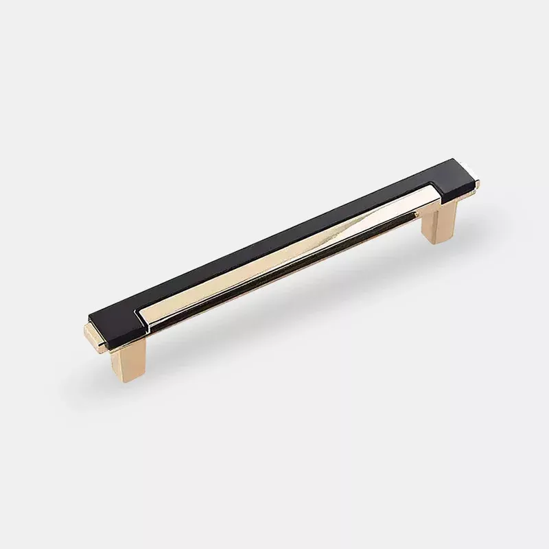 Zinc Alloy Modern Gold Black Chrome Kitchen Handles