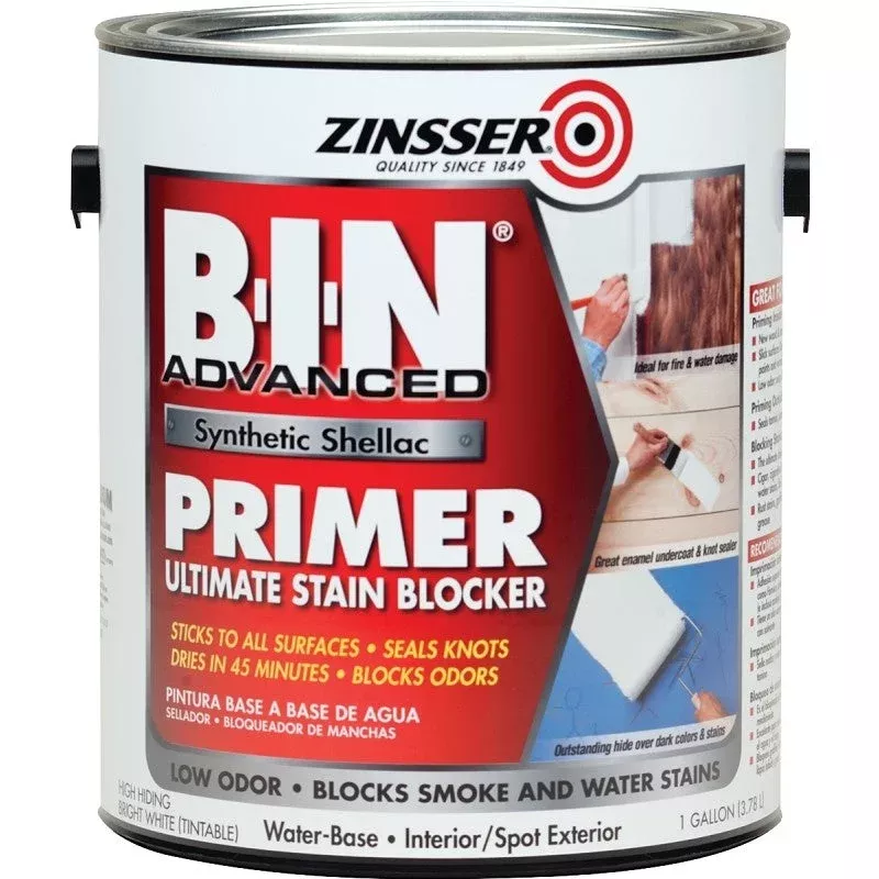 Zinsser 270976 Primer Flat White 1 gal Can (Pack of 2)