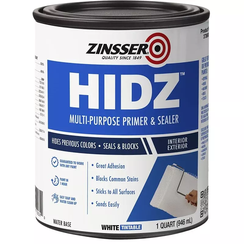 Zinsser HIDZ Series 373693 Primer and Sealer White 1 qt