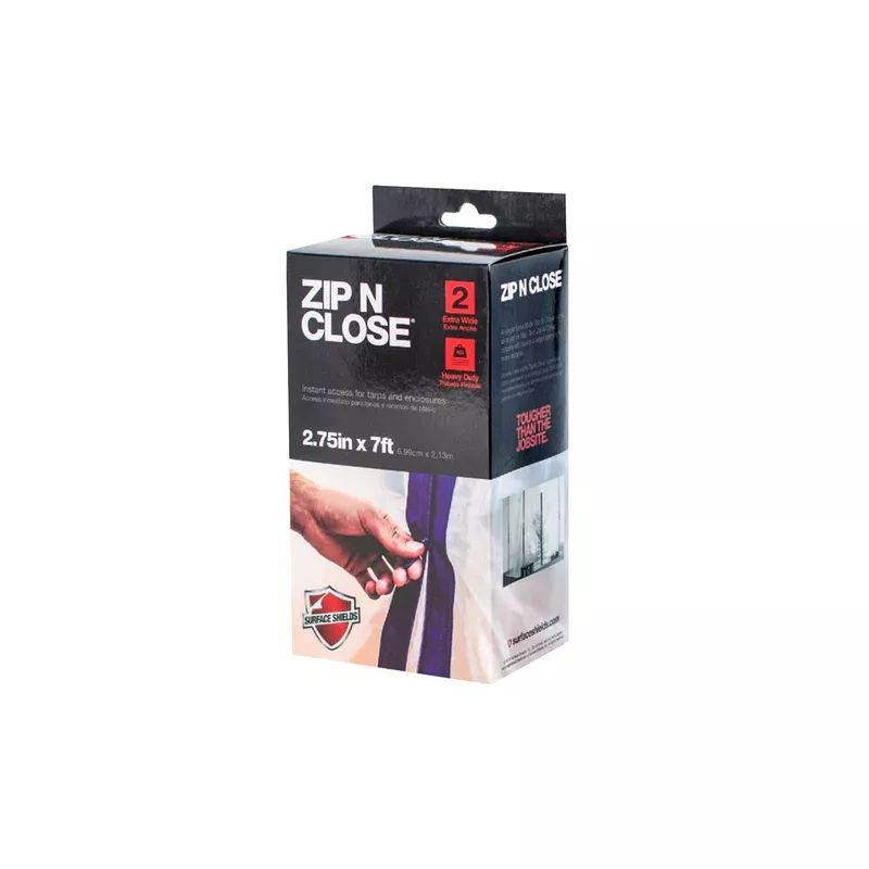 Zip N Close – 2-3/4″ X 7′ Blue Peel & Stick Plastic Barrier Zipper (2-Pack)