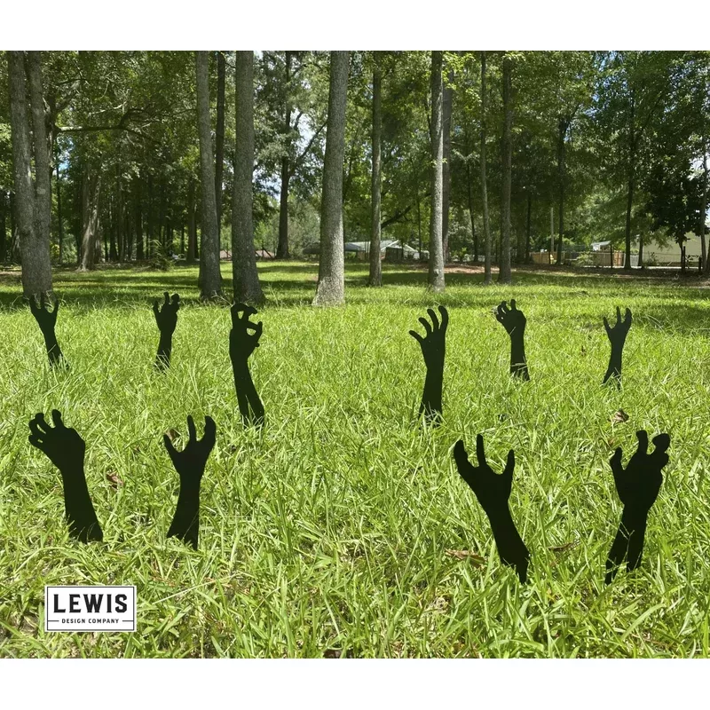 Zombie Hands Metal Yard Stakes