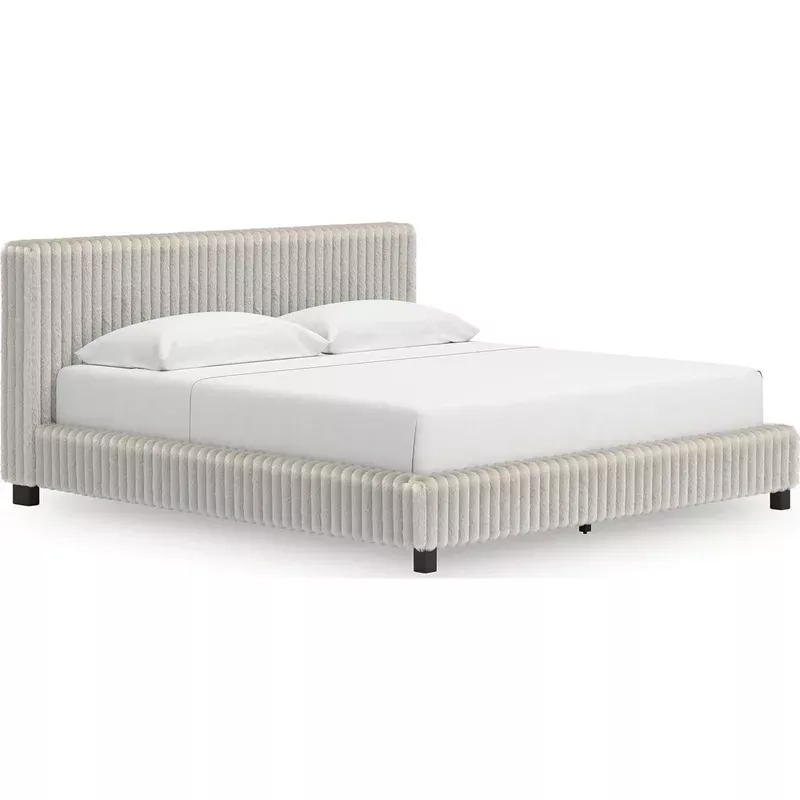 Zuraleus King Upholstered Bed – White
